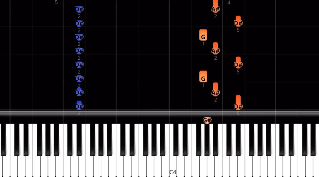 The left hand (bass) part to Clocks by Coldplay