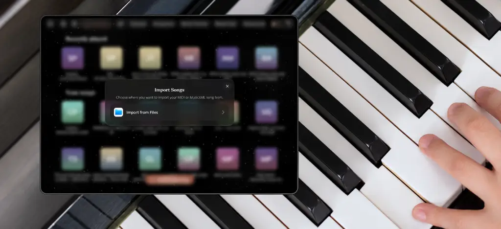 The best way to learn you favorite song is to import it into Artie