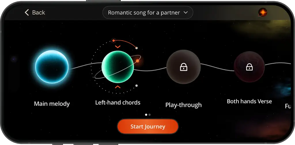 How the Learn with Artie interface looks like